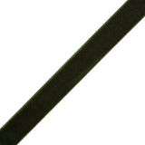 Stretch Velvet Ribbon Trim Made in Italy - 0.625" - Forest Green - Gislaine Collection