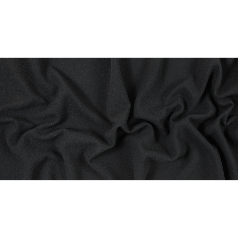 Black 100% Double Wool Crepe