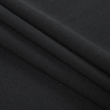 Black 100% Double Wool Crepe