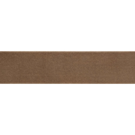 Stretch Velvet Ribbon Trim Made in Italy - 1.5" - Beige - Gislaine Collection