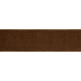 Stretch Velvet Ribbon Trim Made in Italy - 1.5" - Brown - Gislaine Collection