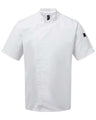 Unisex Zip-Close Short Sleeve Chef's Coat