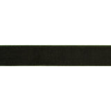 Stretch Velvet Ribbon Trim Made in Italy - 0.875" - Forest Green - Gislaine Collection
