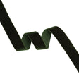Stretch Velvet Ribbon Trim Made in Italy - 0.875" - Forest Green - Gislaine Collection