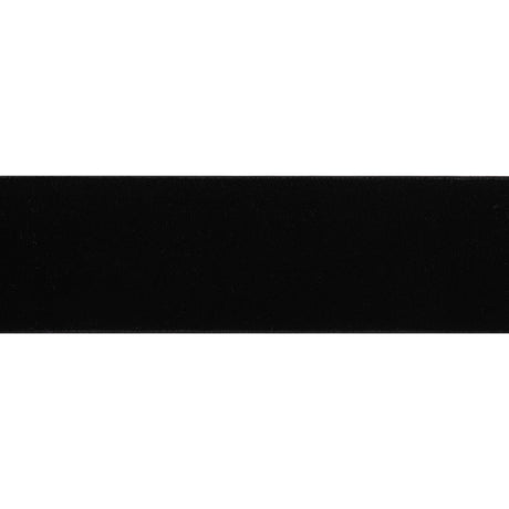 Stretch Velvet Ribbon Trim Made in Italy - 2" - Black - Gislaine Collection