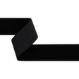 Stretch Velvet Ribbon Trim Made in Italy - 2" - Black - Gislaine Collection