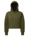 TriDri Women's Alice Half-Zip Hooded Sweatshirt