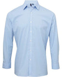 Men's Microcheck Gingham Cotton Shirt