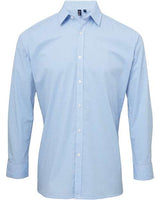 Men's Microcheck Gingham Cotton Shirt