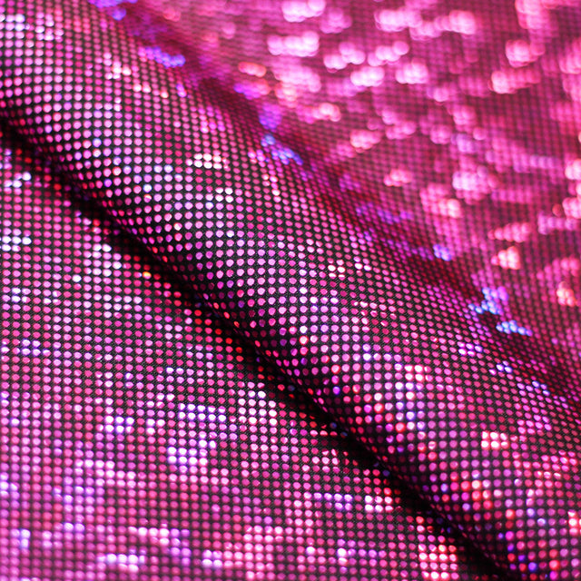 B'Dazzled Holo Nylon Spandex Fabric - Assorted Colors, Hologram Finish, 58/60" Width (1 Yard)
