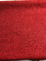 Ruby Red Heavy Solid Chenille Backed Upholstery Fabric - Ruby Red Solid, 56" Width (1 Yard)