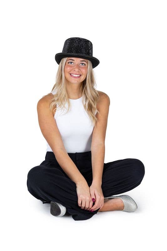 Rhinestone Top Hat