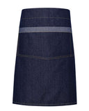 Domain Contrast Denim Waist Apron