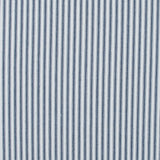 Ruth Navy and White Ticking Striped Cotton Twill