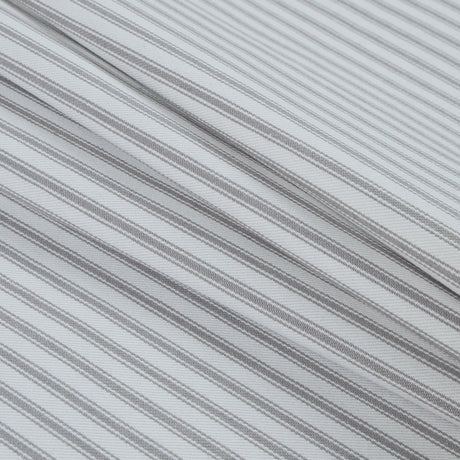 Ruth Nickle and White Ticking Striped Cotton Twill
