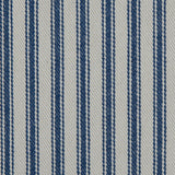 Ruth Vintage Ink and Beige Ticking Striped Cotton Twill