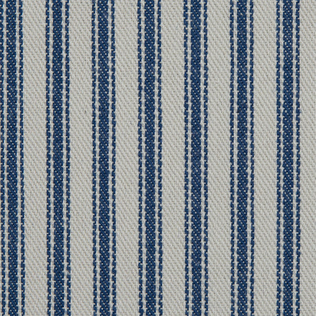 Ruth Vintage Ink and Beige Ticking Striped Cotton Twill