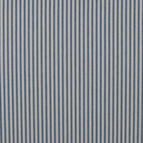 Ruth Vintage Ink and Beige Ticking Striped Cotton Twill