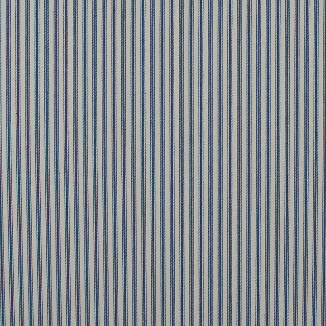 Ruth Vintage Ink and Beige Ticking Striped Cotton Twill