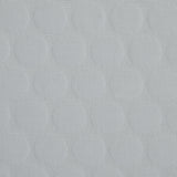 White Circular Quilted Upholstery Woven