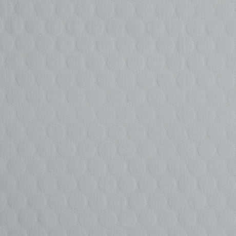 White Circular Quilted Upholstery Woven