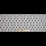 Beige and Gray Geometric Printed Brushed Canvas