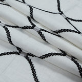 Zinc Classical Rayon Embroidered Linen