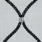 Zinc Classical Rayon Embroidered Linen