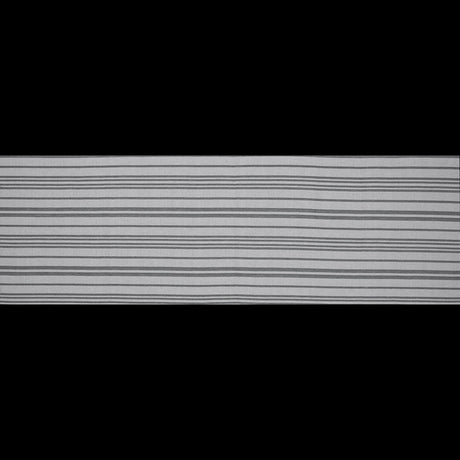 Gray Barcode Striped Polyester Woven