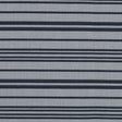 Navy Blazer and Beige Barcode Striped Polyester Woven