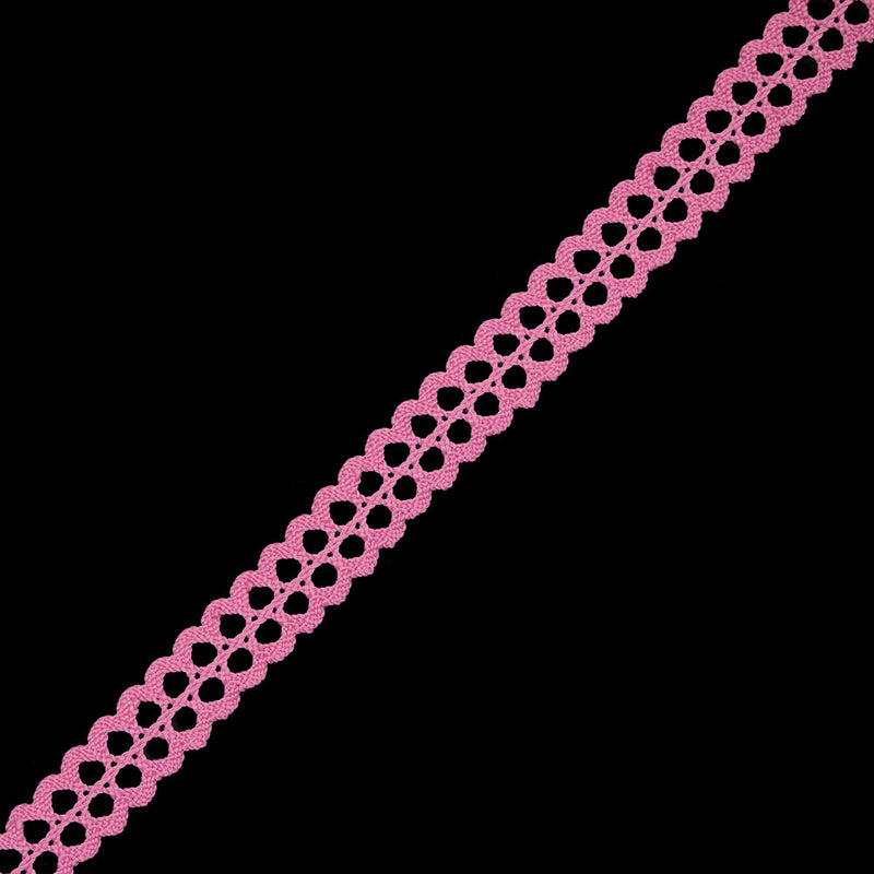 Pink European Crochet Trim - 0.75"