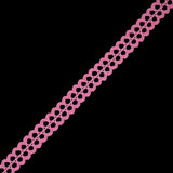 Pink European Crochet Trim - 0.75"