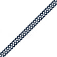 Navy European Crochet Trim - 0.75"