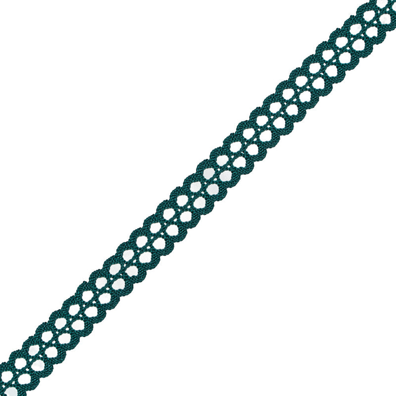 Emerald European Crochet Trim - 0.75"