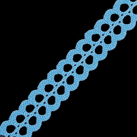 Baby Blue European Crochet Trim - 0.75"