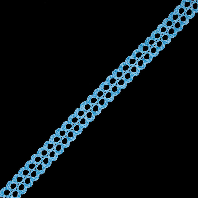 Baby Blue European Crochet Trim - 0.75"