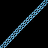 Baby Blue European Crochet Trim - 0.75"