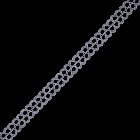Gray European Crochet Trim - 0.75"