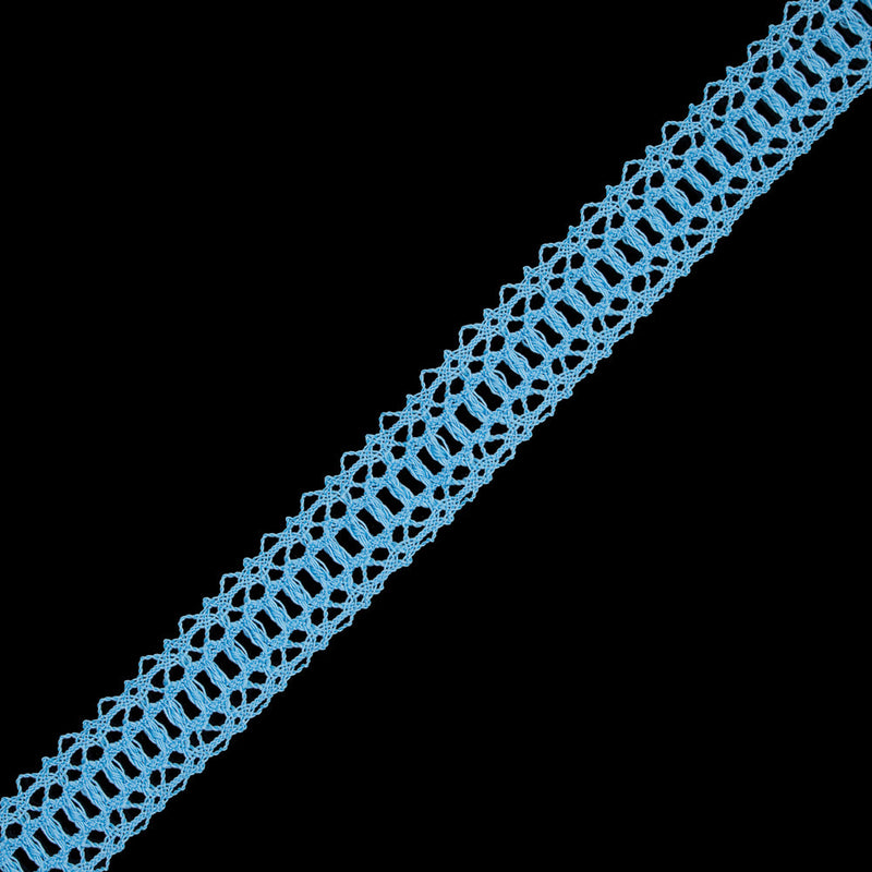Baby Blue European Crochet Trim - 1.25"