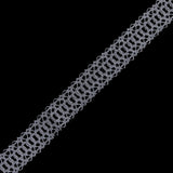 Light Silver European Crochet Trim - 1.25"