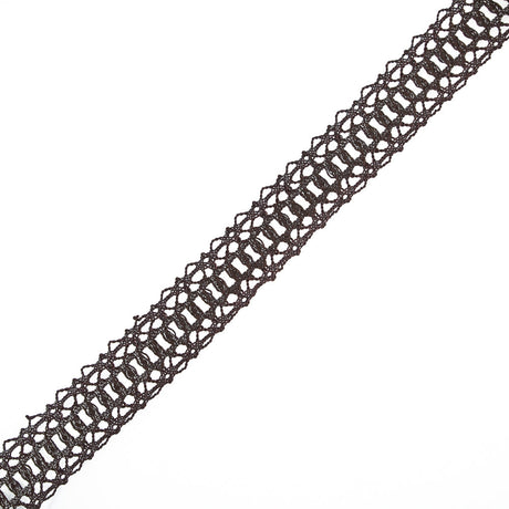 Brown European Crochet Trim - 1.25"