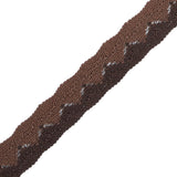 Brown Two-Tone European Crochet Trim - 1"