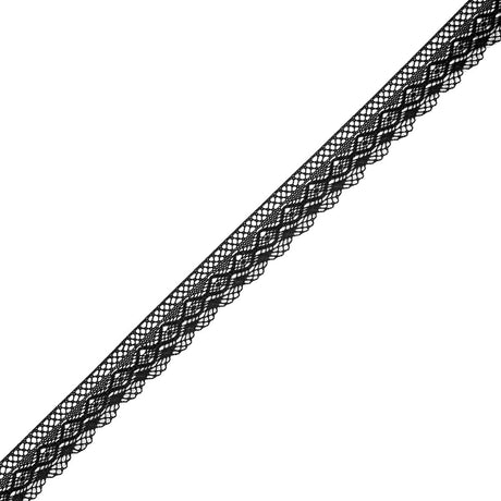 Black European Crochet Trim - 1"