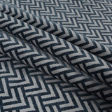 Midnight Navy Chevron Upholstery Chenille
