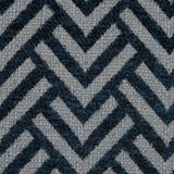 Midnight Navy Chevron Upholstery Chenille