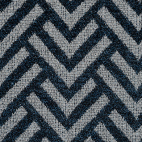Midnight Navy Chevron Upholstery Chenille