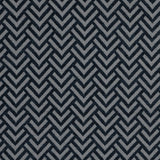 Midnight Navy Chevron Upholstery Chenille
