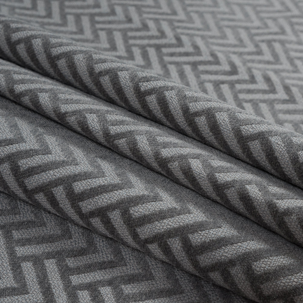 Light Sage Chevron Upholstery Chenille