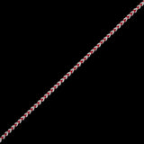 Red and White Two-Tone Braided Trim - 0.25"
