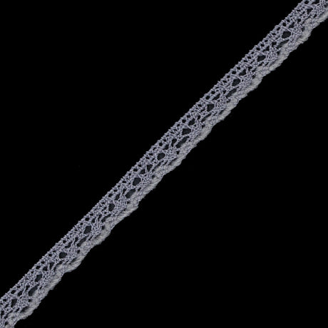 Silver European Crochet Trim - 0.375"